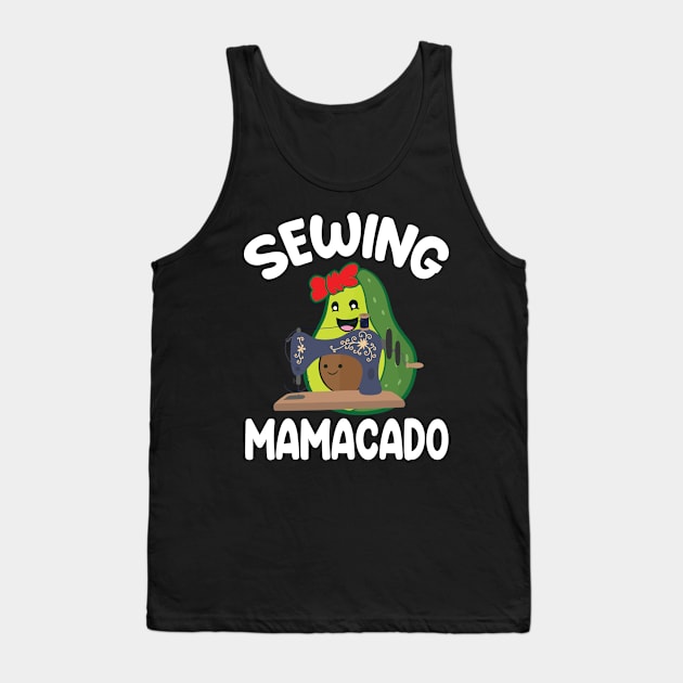 Avocados Hugging Together Happy Sewing Mamacado Mother Mommy Tank Top by bakhanh123